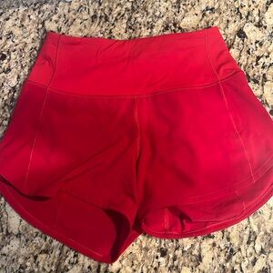 COPY - red lululemon shorts size 2